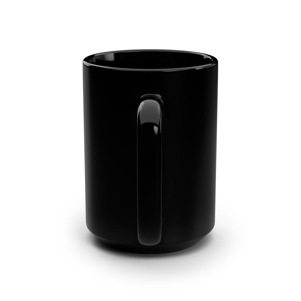 Finnish Phrase Black Coffee Mug — “Ei tää tästâ ainakaan pahene” 15oz